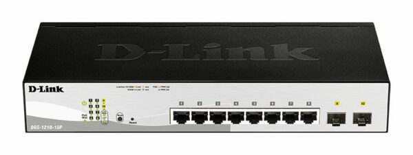 D-LINK SWITCH 10P GIGABIT 8P POE  +2 MINIGBIC